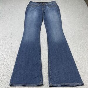 Divine Rights Of Denim Jeans Womens 26 Blue Medium Wash Flare Stretch 26x33